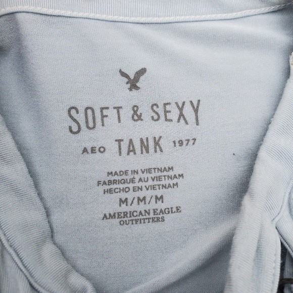 Light Blue Soft and Sexy American Eagle Tank Top - Picture 11 of 11